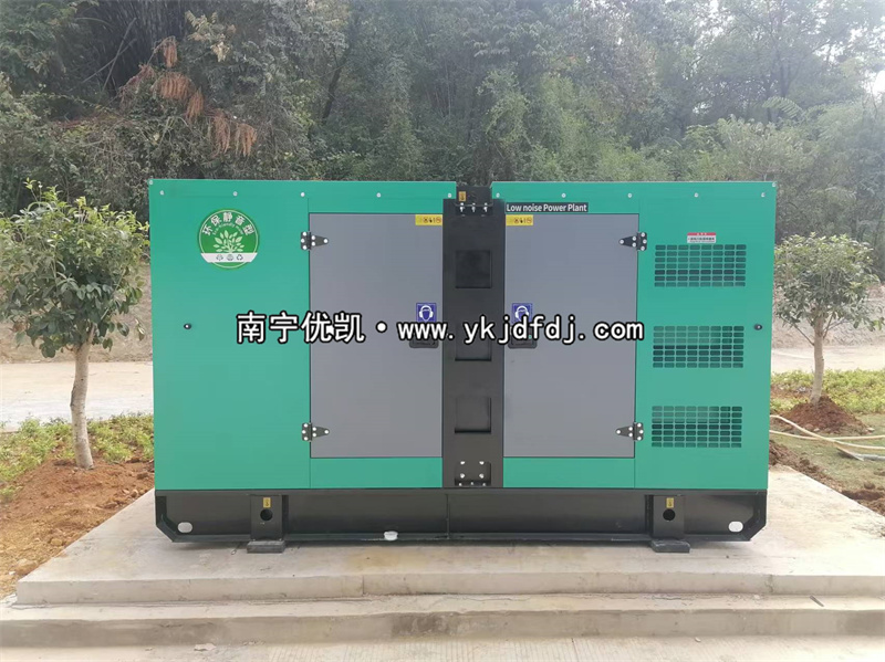 2024年11月21日，平果項(xiàng)目160kw低噪音柴油發(fā)電機(jī)組到貨試機(jī)